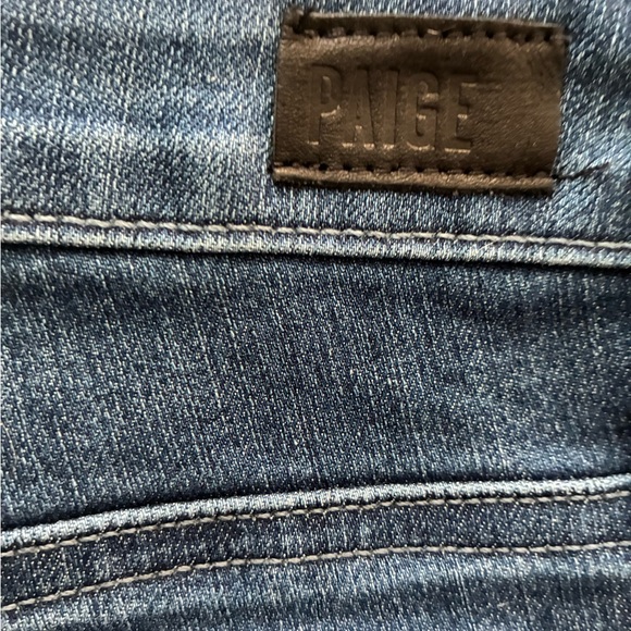 PAIGE Hoxton Slim Dark Blue Jeans - Picture 3 of 5